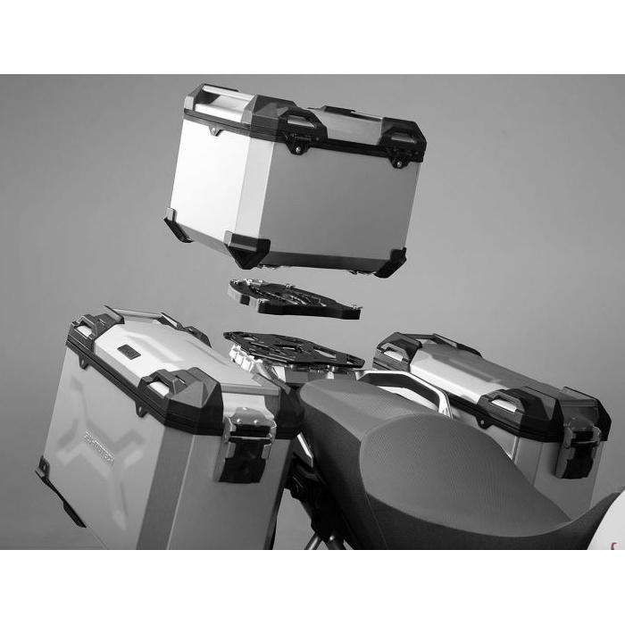 エスダブリュー・モーテック TRAX ADV トップケース 38L シルバー エスダブリュー・モーテック TRAX ADV トップケース 38L シルバー